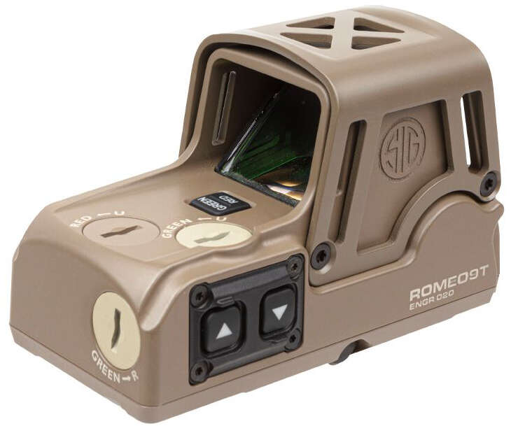 Sights Lasers Sig Sauer Ready Series Sig ROMEO9T 1.38MM FDE Mil Spec Dual Dot Sight Red • Model: Ready Series